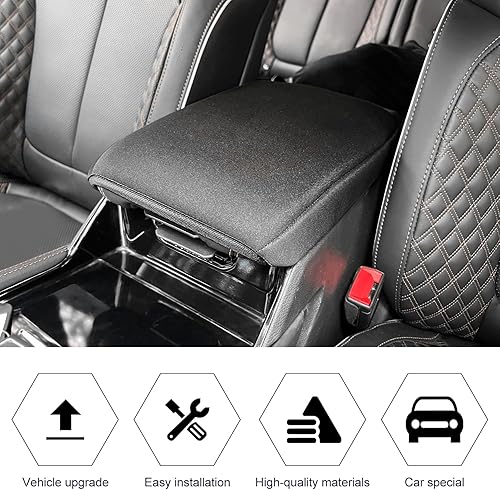 Miniatura 4 de RT-TCZ Funda para reposabrazos de consola central compatible con Jeep Grand Cherokee 2022 2023