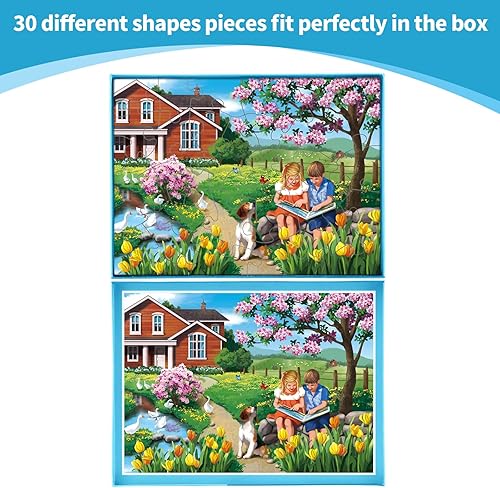 Miniatura 2 de Sunhigh Rompecabezas de demencia para ancianos, rompecabezas grandes de 30 piezas para personas mayores con Alzheimer, actividades de demencia,