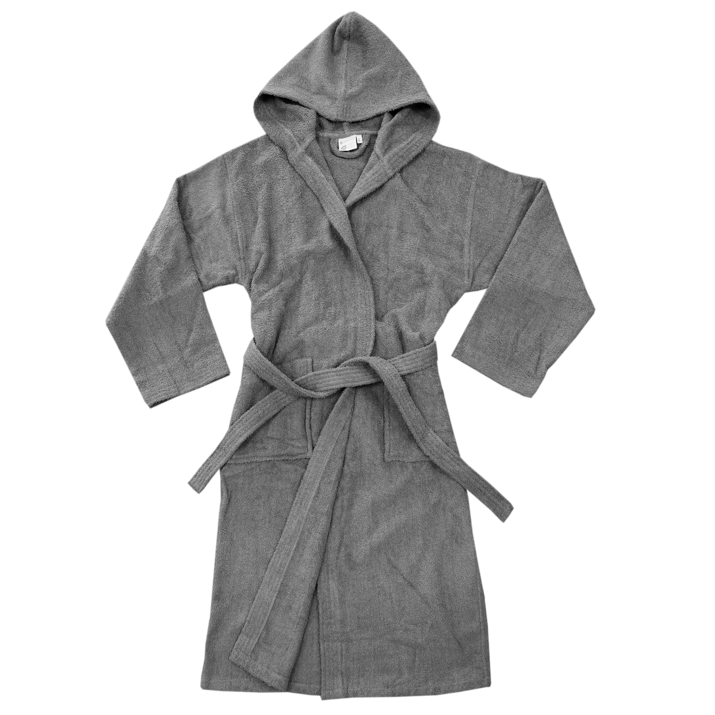 LEBENGOOD Albornoz Hombre con Capucha 100% Algodón OEKO-TEX, Toalla Rizo Americano 450 gsm,Albornoces Juveniles, Ducha, Piscina, Bata Baño, Unisex,Mujer, Tallas S M L XL XXL 3XL