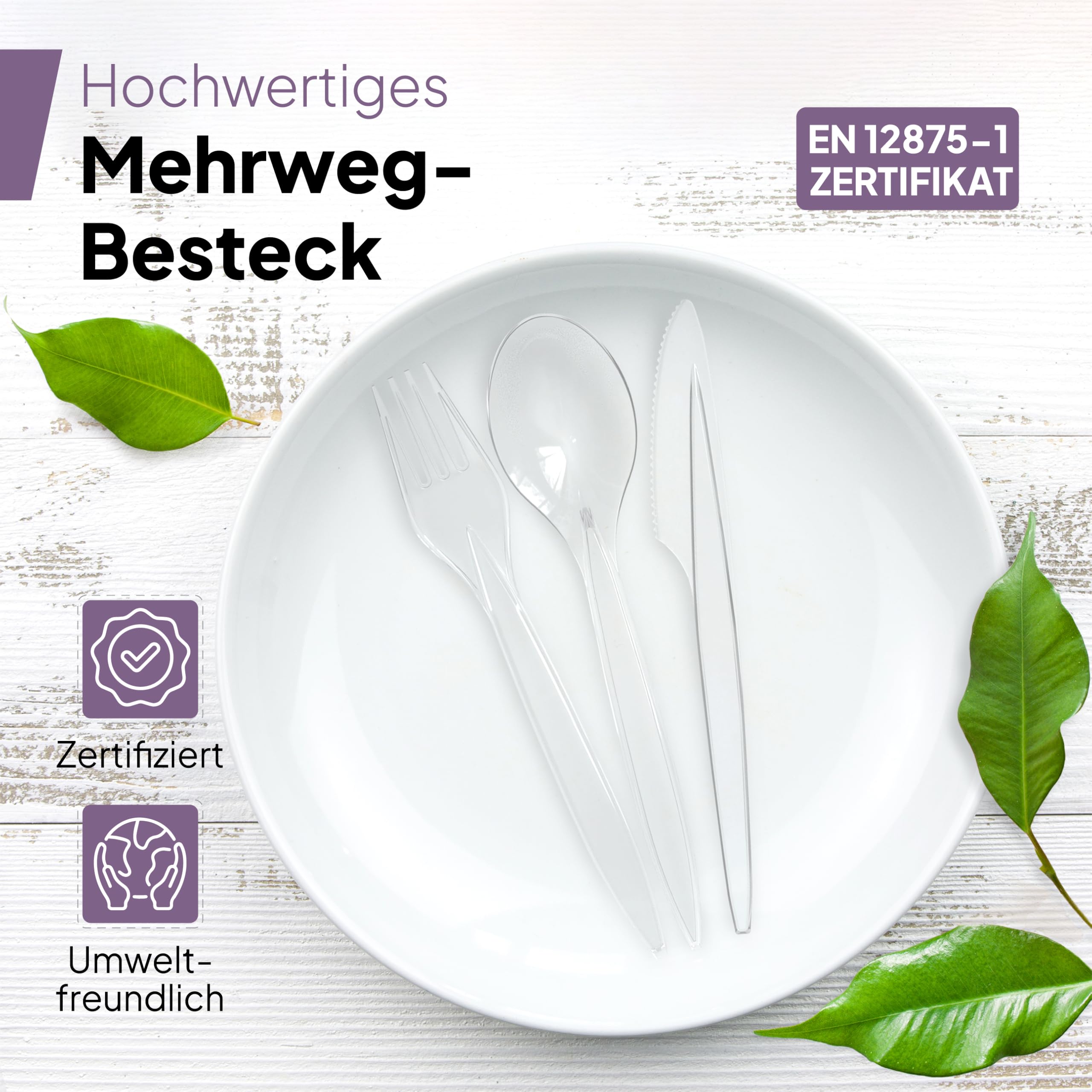 Inoverse Mehrweggabeln 1000 Stück, Länge 18 cm – Plastikgabeln, Kuchengabeln – Wiederverwendbar, spülmaschinenfest & BPA-frei | Premium Mehrweg Plastikbesteck für Party, Catering & Hochzeit