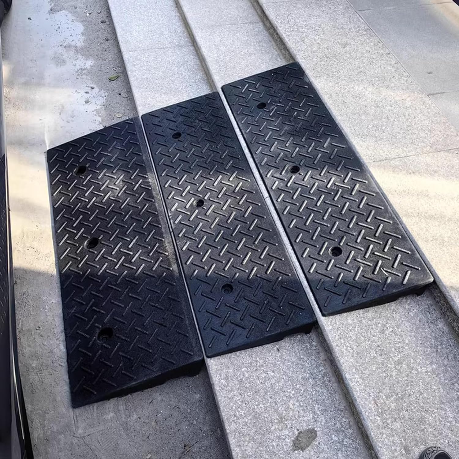 Schody rampowe Gumowa rampa krawężnikowa, próg, rampa dla wózków inwalidzkich, skuterów/stopni dla osób niepełnosprawnych(7cm/2.7inch)