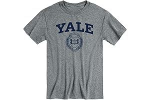 Short Sleeve Unisex Yale Shield NCAA College T-Shirt