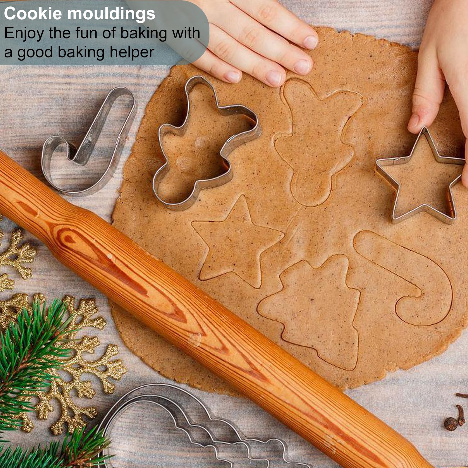 Belons Set di 9 formine per biscotti a forma di gufo, in acciaio inox, per decorazione di torte fondenti, pasticceria, zucchero, fai da te