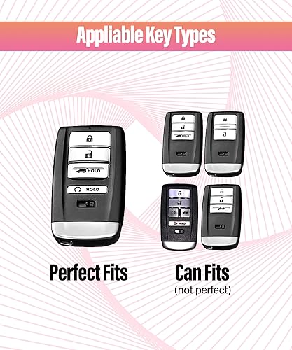 Miniatura 2 de Funda para llavero de automóvil con llavero, funda de TPU suave para llave de automóvil, soporte protector para llave de automóvil, protector de