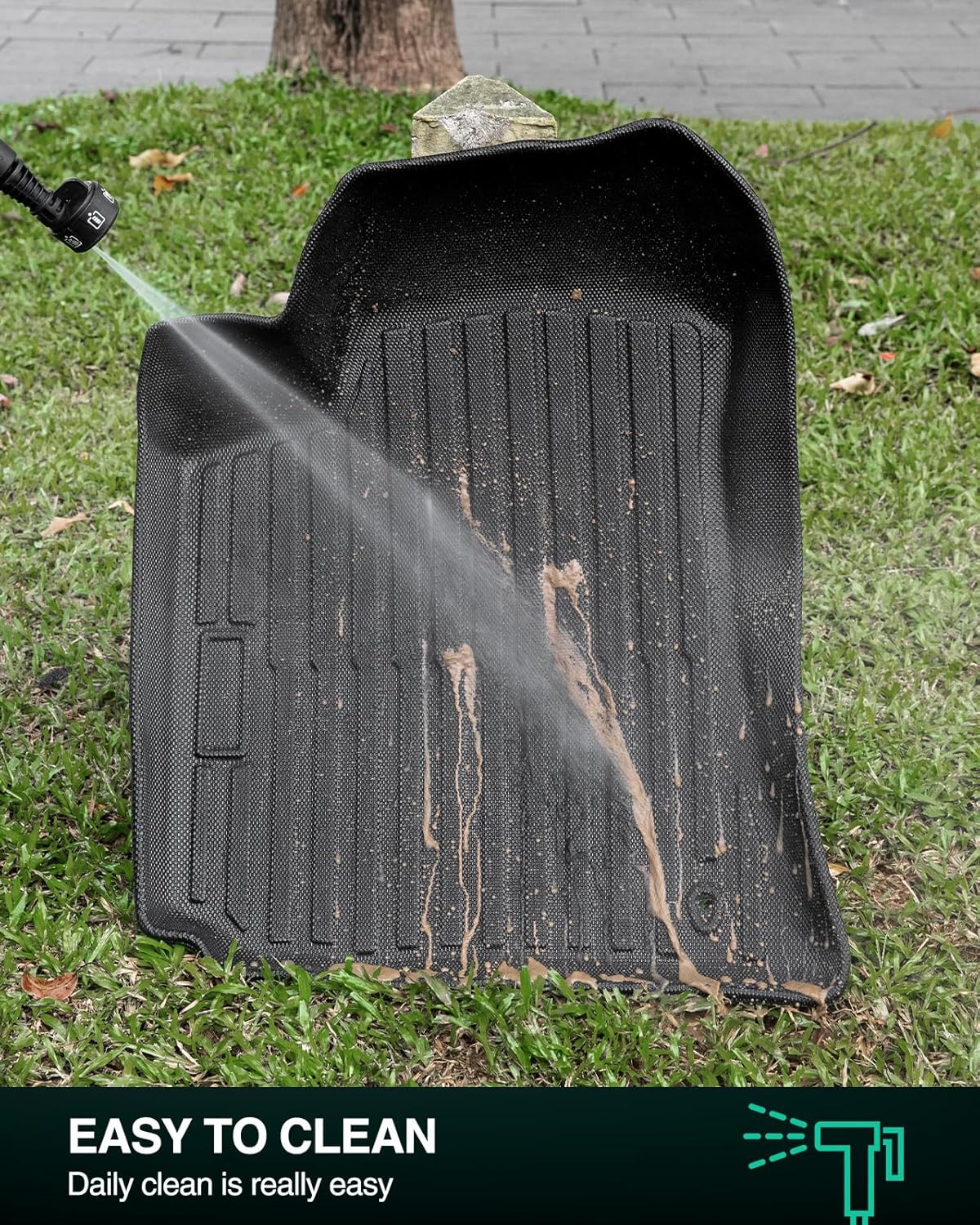 DiffCar® Floor Mats for Dodge Charger 2006-2010 Rear Wheel Drive, for Magnum 2005-2008, for Chrysler 300 Models 2005 2006 2007 2008 2009 2010, All Weather TPE car Accessories Interior for Charger