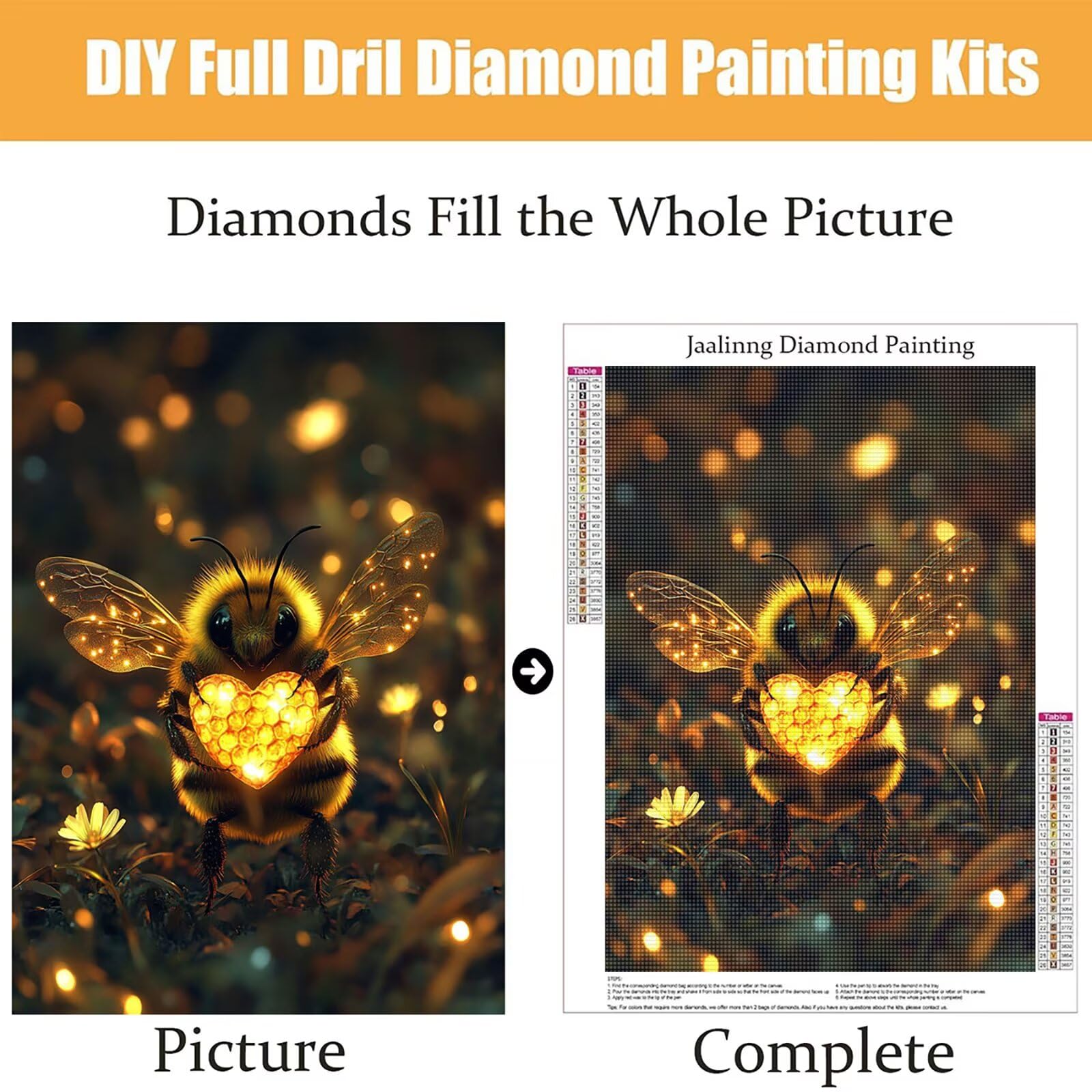 Diamond Painting Kit Completo, Diamond Painting Ape, 5D Quadrato Pittura Diamante Kit Manualidades Adultos DIY Diamantini Crystal Art Disegni Ricamo Punto Croce Artigianale, 60x90cm Animale j0-684