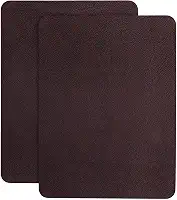 Fita adesiva para reparo de couro para sofá, 20 x 28 cm, 2 peças, assento de carro, cadeira de escritório, móveis de couro, kit de remendo de reparo de vinil para móveis (marrom acastanhado)