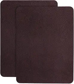 Fita adesiva para reparo de couro para sofá, 20 x 28 cm, 2 peças, assento de carro, cadeira de escritório, móveis de couro, kit de remendo de reparo de vinil para móveis (marrom acastanhado)