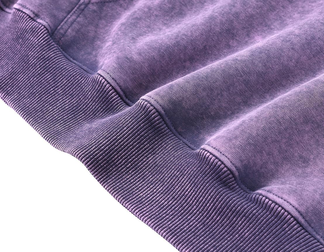 Chaos World Mens Hoodie Oversized Acid Wash Hoodies Vintage Distressed Pullover Sweatshirts Streetwear - Image 4