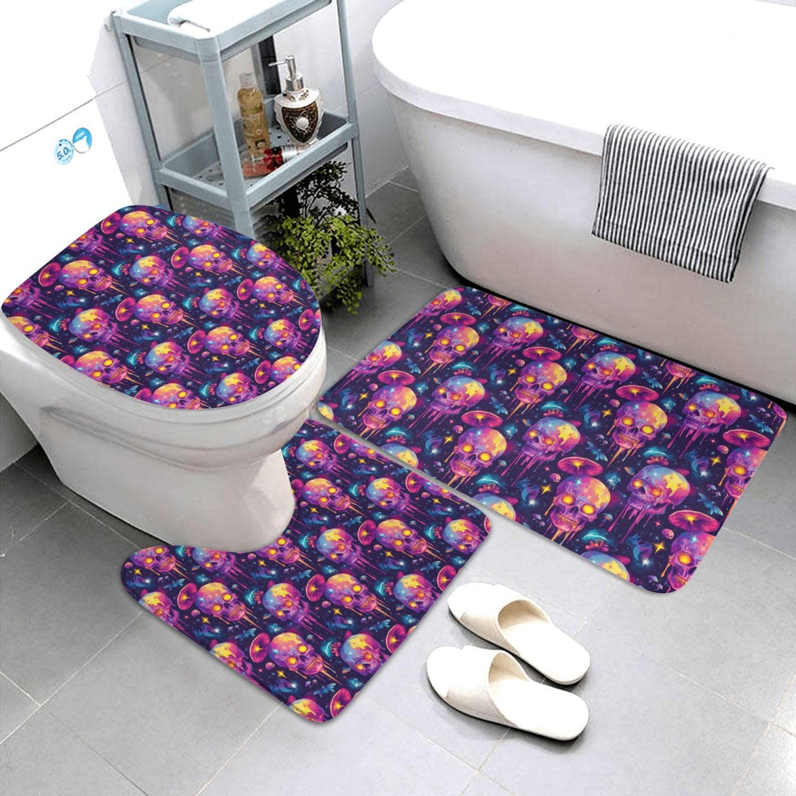 Tapis de contour doux antidérapant pour sécuriser le sol de la salle de bain