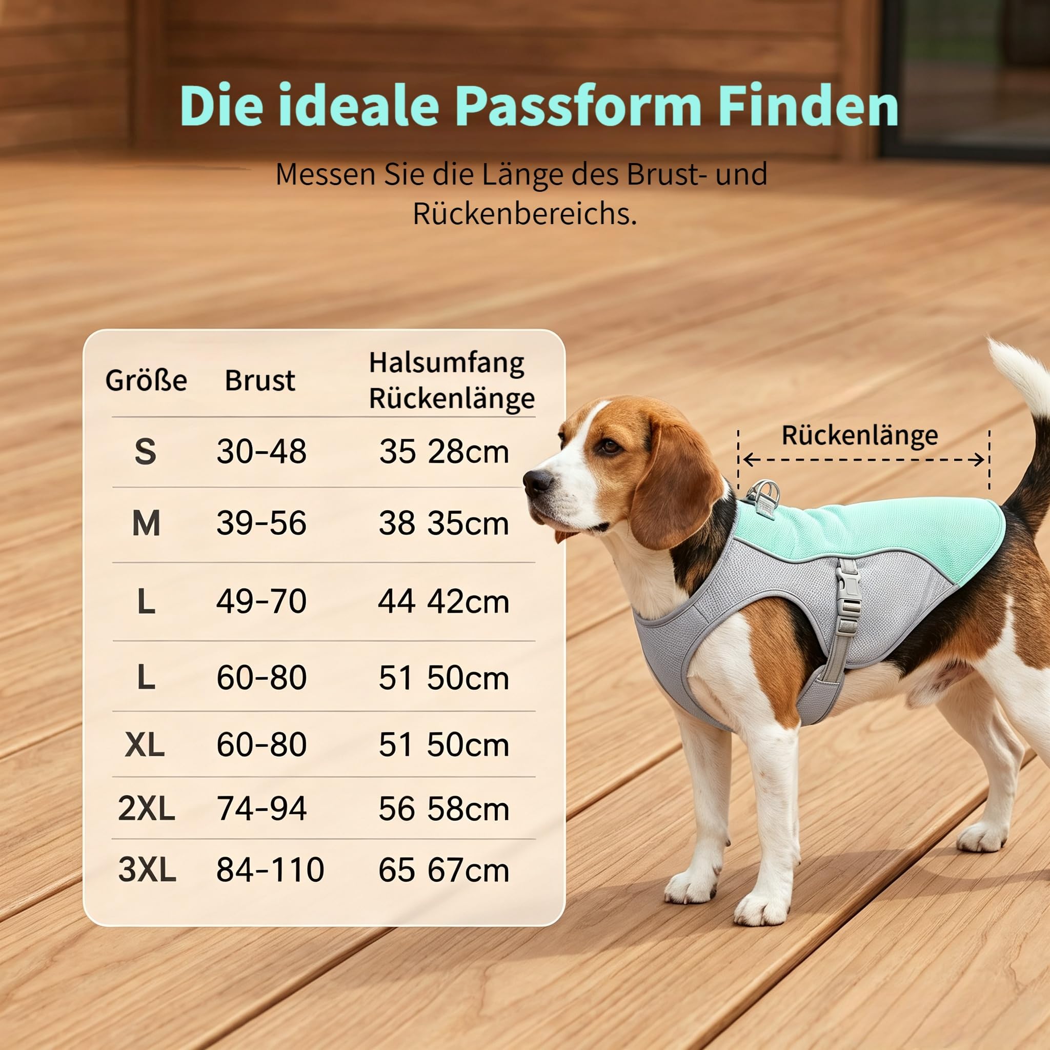 Hund Kühlweste, Kühlweste für Große Hunde, Sonnenschutz Hund Kühlmantel, Atmungsaktiv und UV-Schutz, mit Leinenring, für Outdoor Aktivitäte, Blau (2XL)