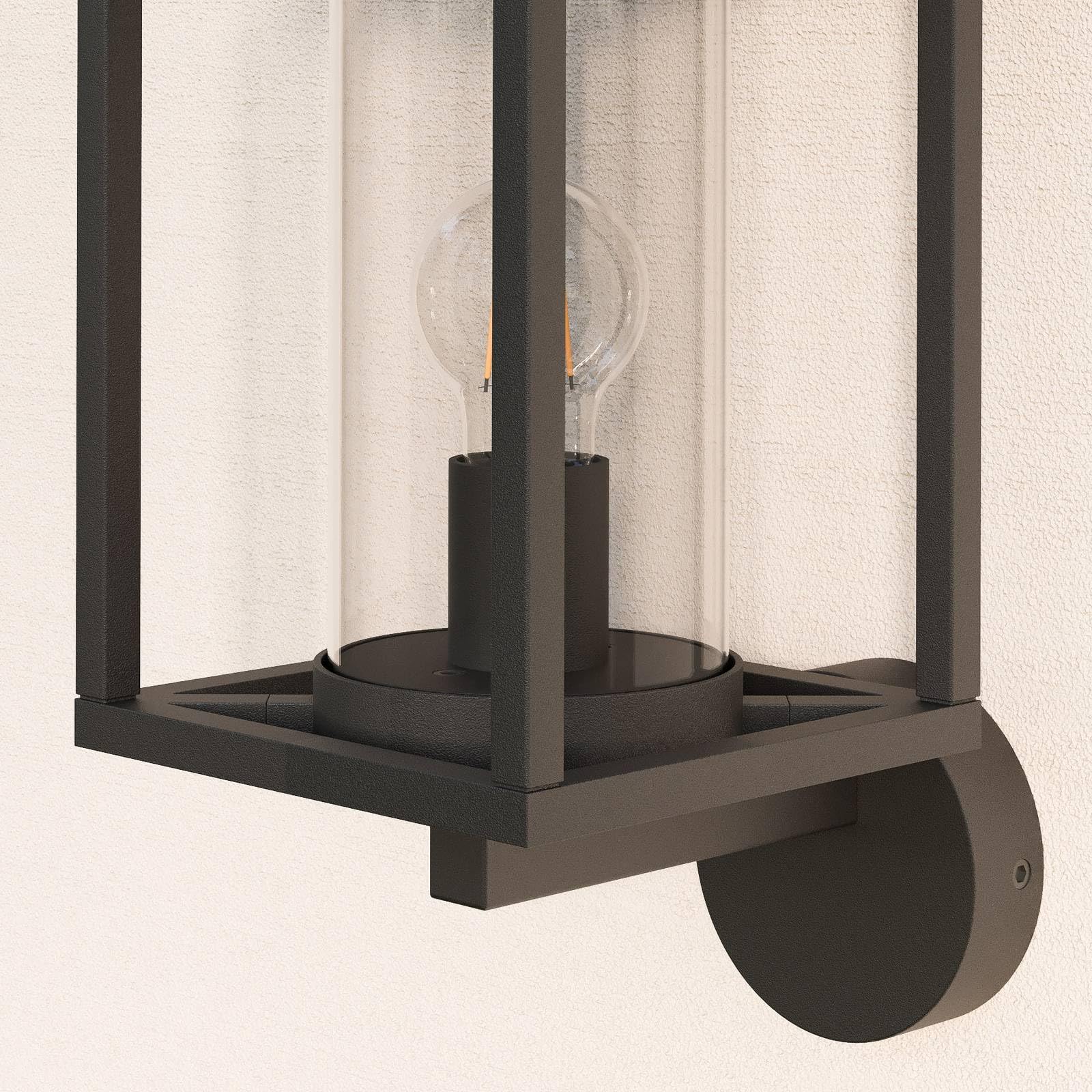 Lucande Wandlampe aussen, Aussenwandleuchte spritzwassergeschützt IP44 1x E27 max. 60W ohne Leuchtmittel Außenleuchte Wandleuchte außen