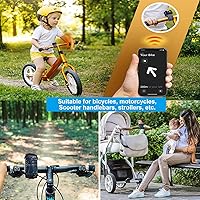 Vista 6 de TOOLIN Soporte universal para teléfono de bicicleta, soporte desmontable para teléfono celular, giratorio de 360 y ajustable, compatible