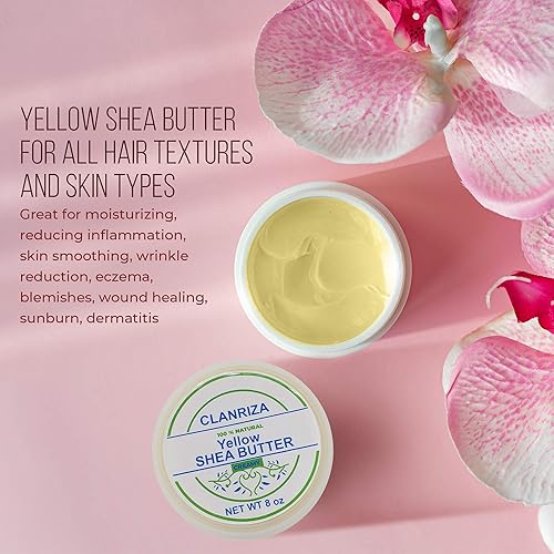 Miniatura 2 de Manteca de karité africana premium 100% natural amarillo cremoso – Crema diaria suave hidratante y rejuvenecedora para la piel, cuidado del cabello,