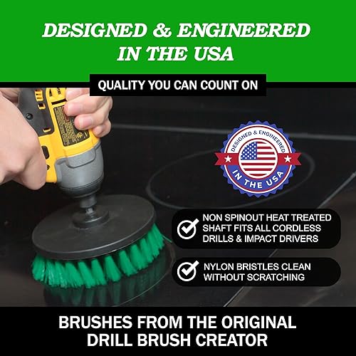 Miniatura 3 de Kit de cepillo raspador para limpieza de baños y cepillo potente de nylon, mosaico y masilla.