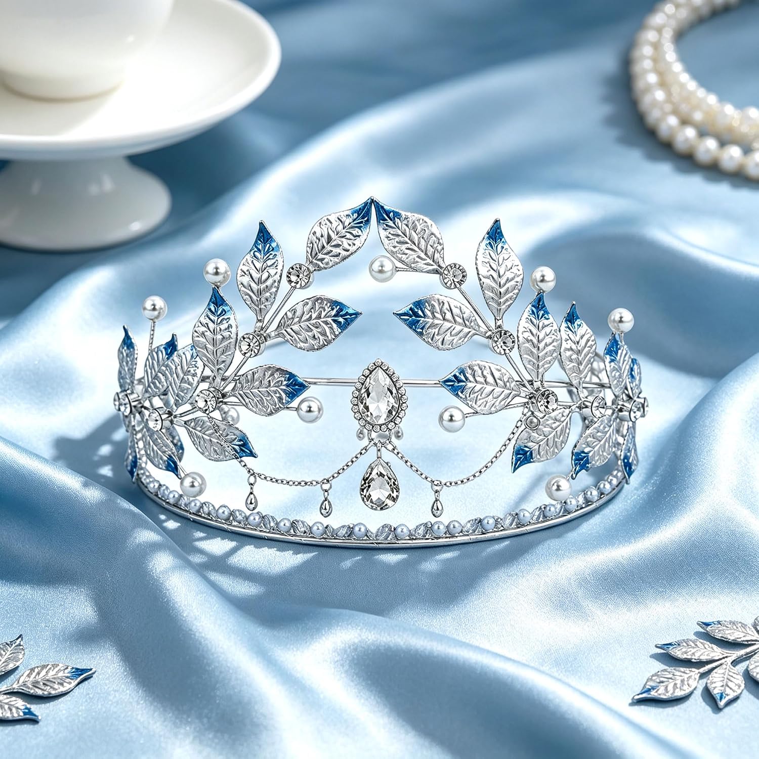 JeVenis Snowflake Crystal Tiara Women Snow Ice Queen Princess Headband
