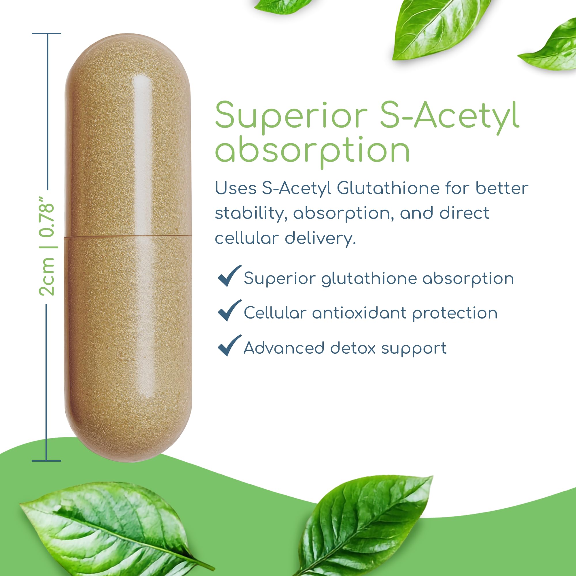 Glutathione Symmetry, 400mg S-Acetyl Glutathione — Amazon image 4