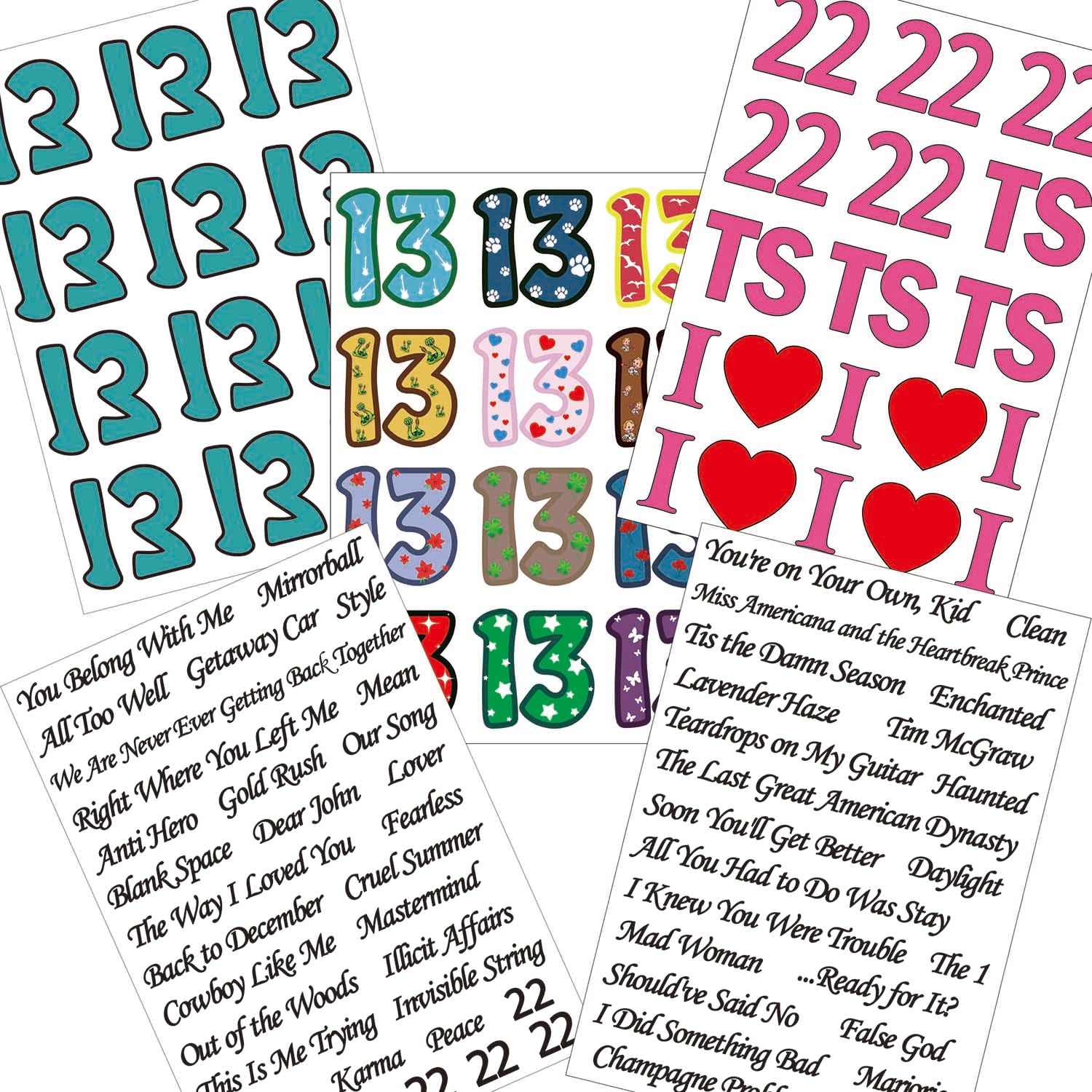 13 Hand Tattoos Album Lyrics Taylor Inspired Butterfly Snake Guitar StarTemporary Tattoos Concert Rave Accessories