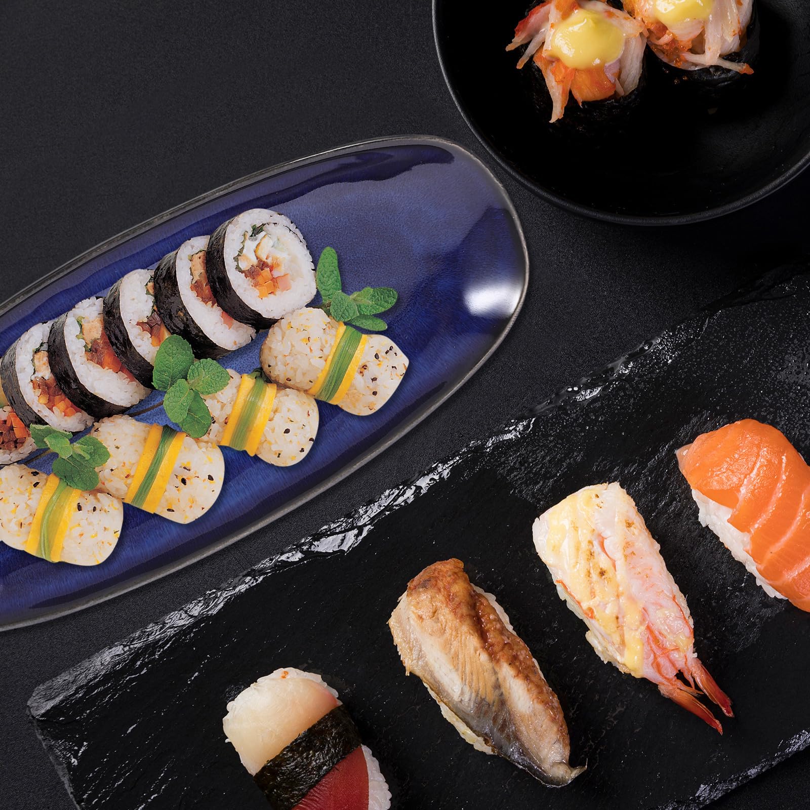 Cabilock Piatti Piatto da Portata Ovale Cena Piatti di Ceramica Che Serve Ware Partito Vassoi di Cibo Forno Cassetta di Sicurezza per La Turchia di Pesce A Base di Carne Antipasti Sushi da