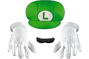Unobstructed Fun with Nintendo Super Mario Brothers Boys'Luigi Gloves