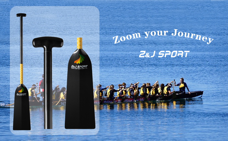 Amazon.co.jp: Z＆J SPORTカーボンファイバードラゴンボートパドル、T