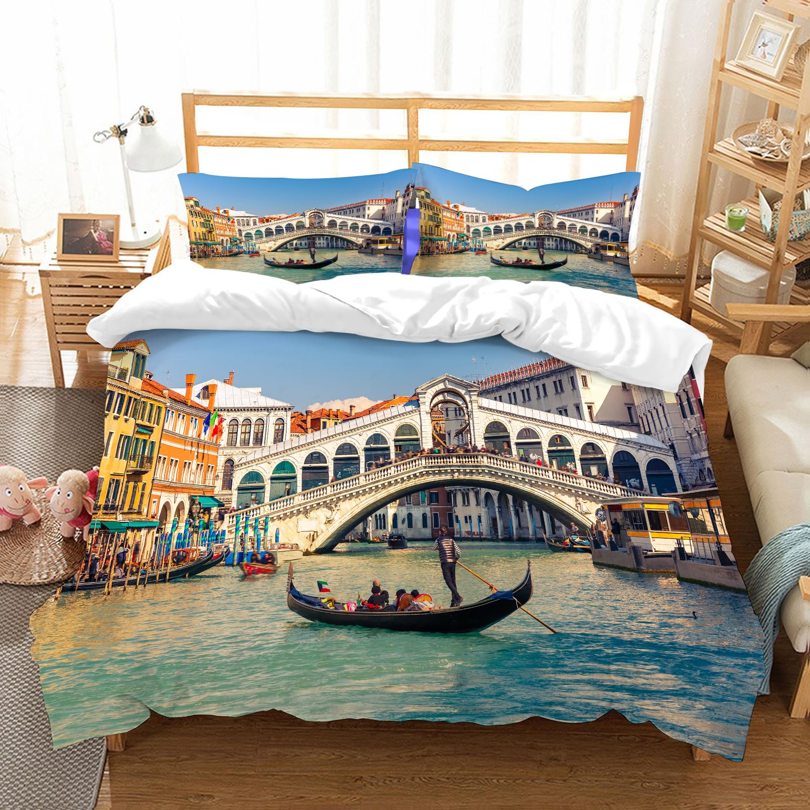 Parure lit microfibres Venise 178x208cm contre la transpiration nocturne