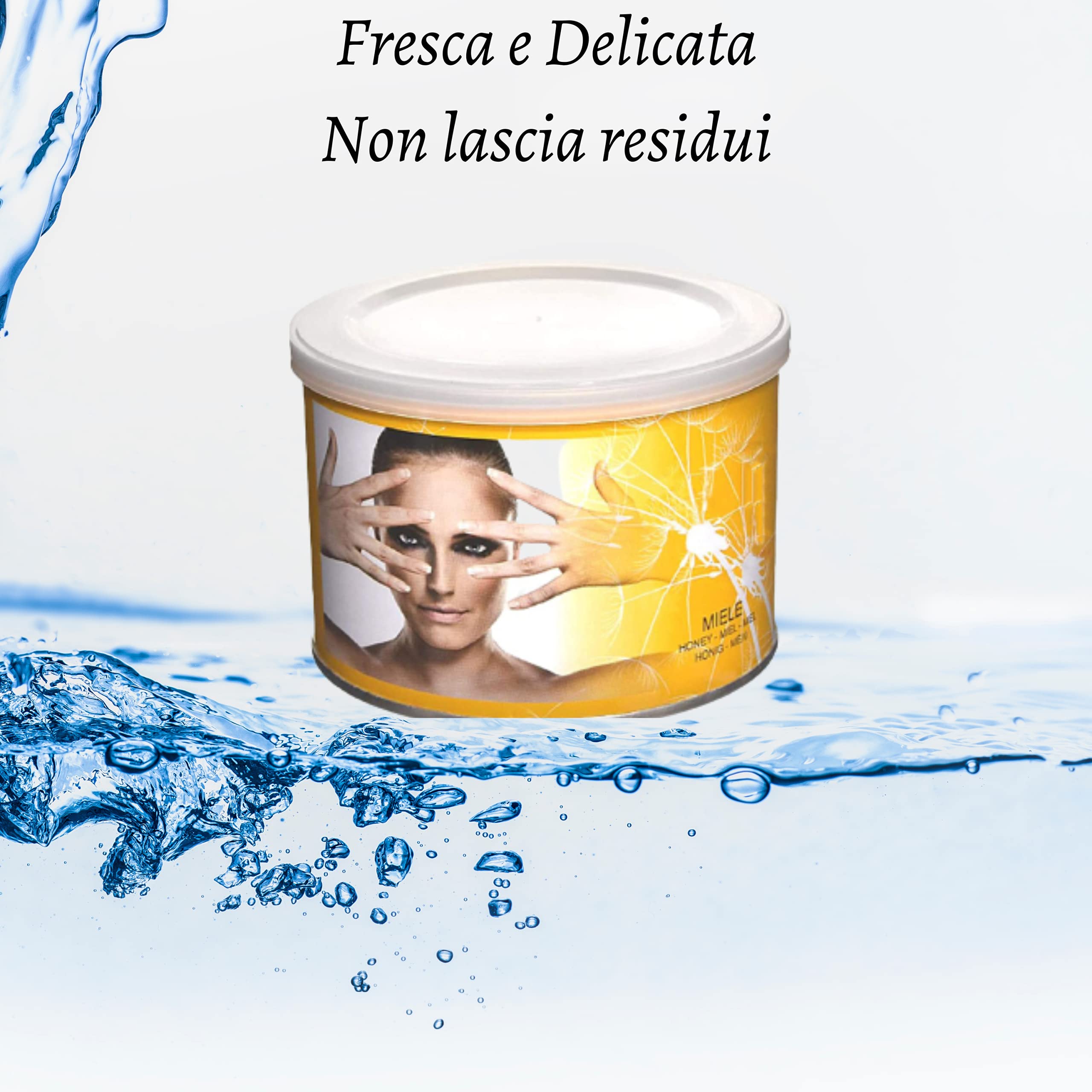 Strisce Depilatorie Gambe con Cera Depilatoria Barattolo Miele Ceretta a Caldo Kit Ceretta Ceretta Viso 100 Strisce per Ceretta Depilazione Donna Cera per Ceretta Ceretta a caldo Kit Completo Set Cera