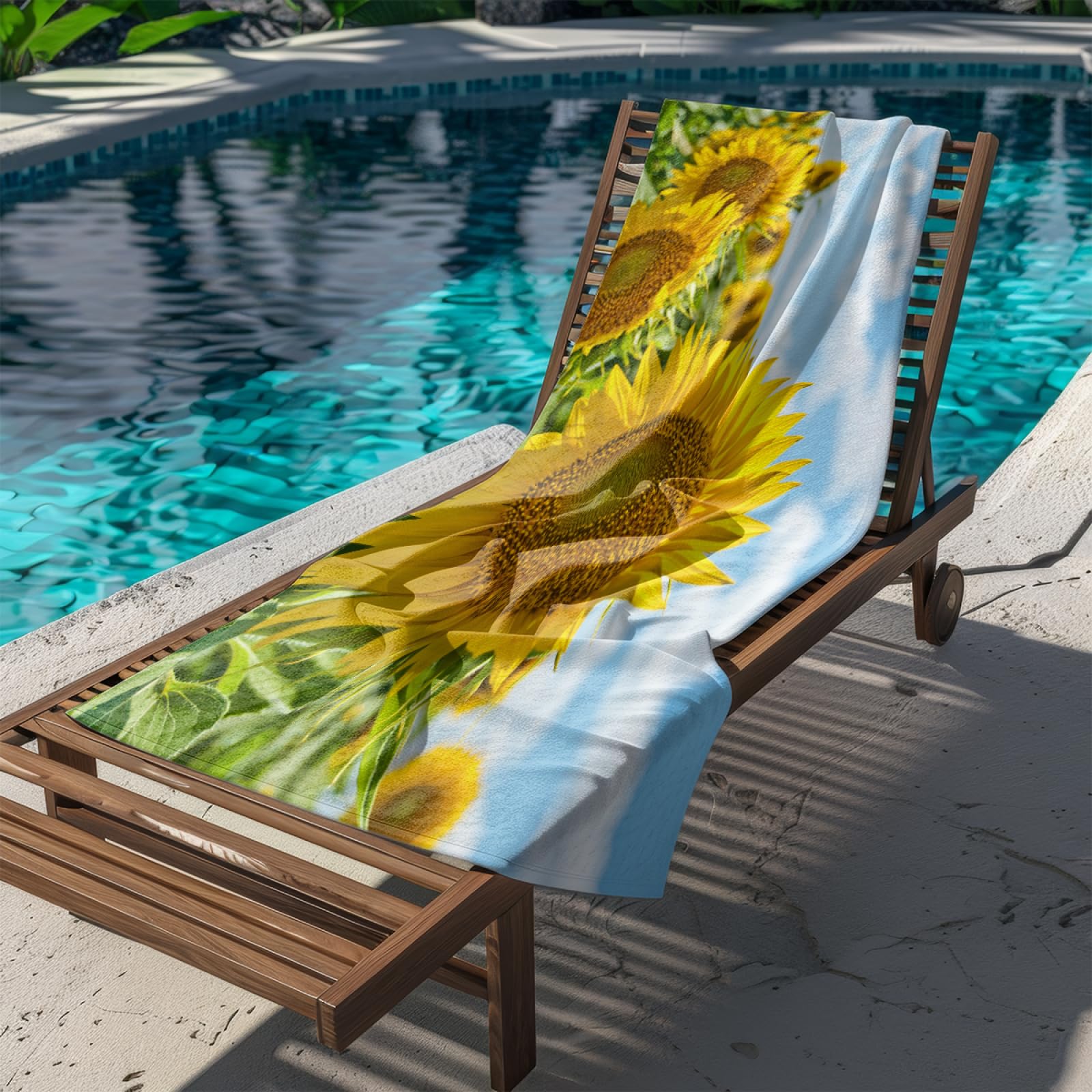 Strandtuch Gelbe Blume Mikrofaser Handtuch Tragbar Handtücher Groß Badetuch Sand Proof Badehandtuch Groß Ultraleicht Strandtuch XXL Schnelltrocknend Strandhandtuch Beach Towel 200x200cm
