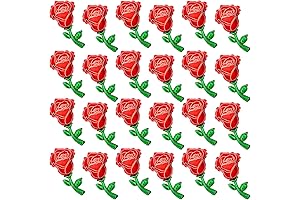 24-Piece Rose Foil Balloons: Perfect for Valentine's Day Celebrations