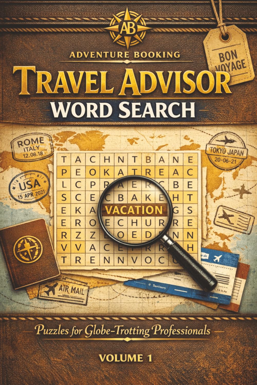 Travel Advisor Word Search: Puzzle Book | 6x9 inches, 100 pages | 50 puzzles