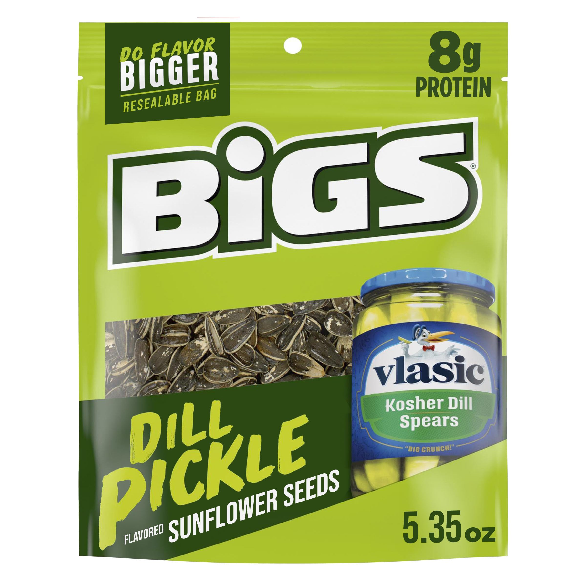 Vlasic Dill Pickle Sunflower Seeds, 5.35-Ounce Bags (Pack of 12)