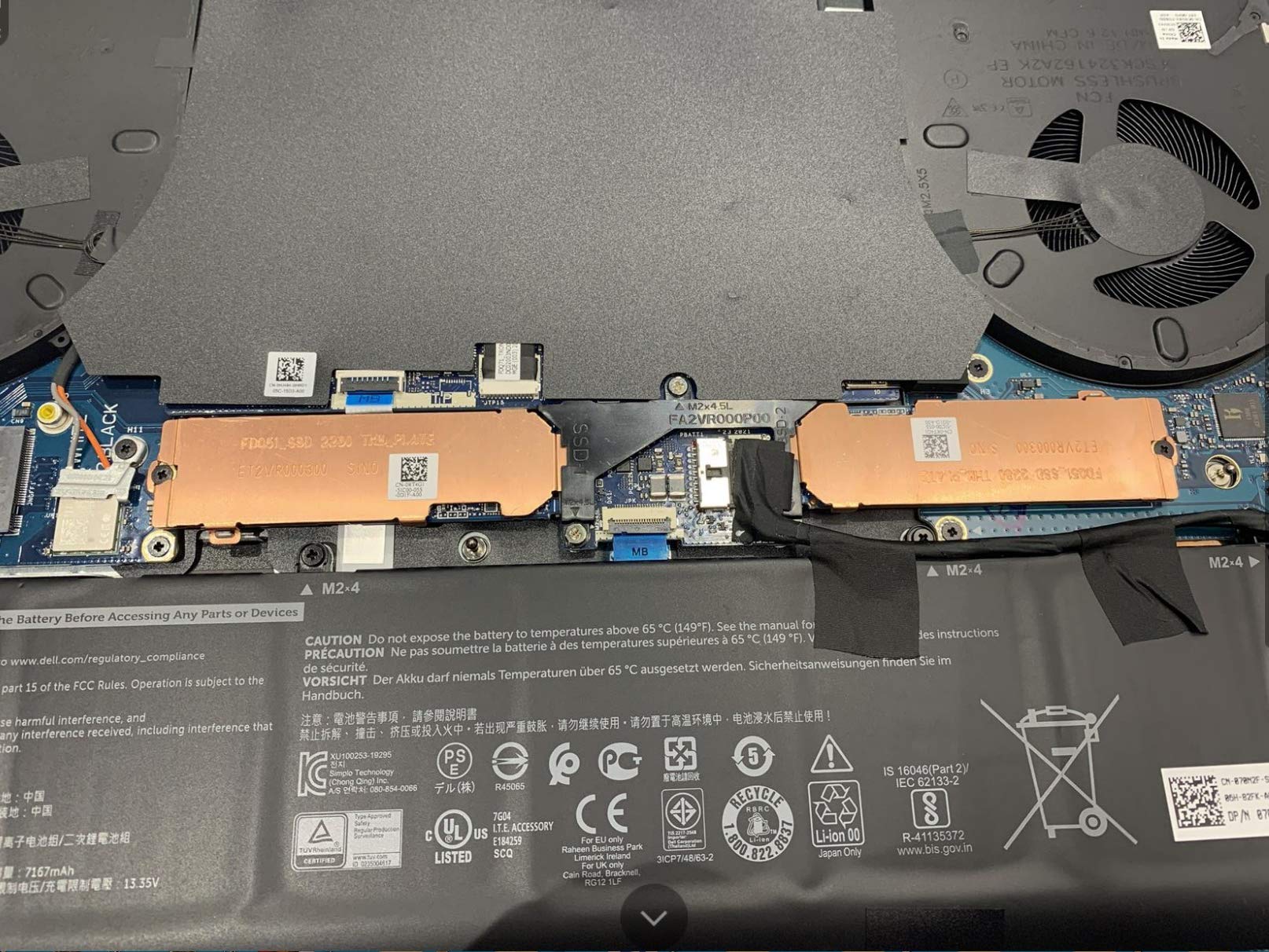 Zahara Laptop Tube LCD Hinges Cover For Dell Alienware 15 R3 0M2MX7 M2MX7 Air Outlet AP1JM000400 - View #6