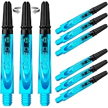 Harrows Darts 3 x Sets of Carbon 360 Dart Stems - 9 Dart Shafts in Total - Available in 3 Sizes - Tough Carbon Composite
