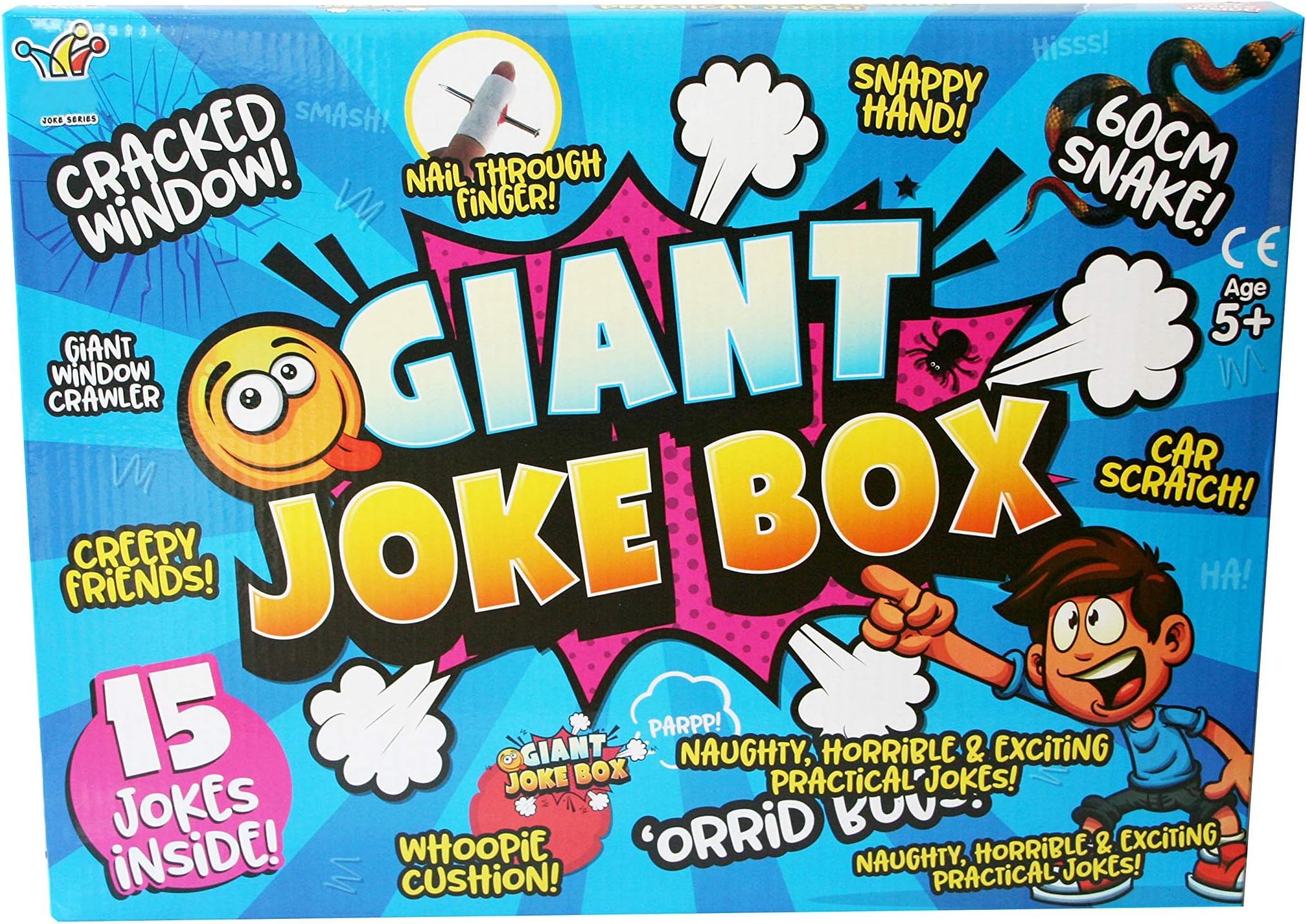 D.A.Y. Republic Classic Horrid Practical Jokes Game Box, Children Action Prank Kit for Friendly Jokes to Family & Friends, Kids Tricks Based Game for Boys & Girls 6 Years and Up (15 Pieces Joke Box)
