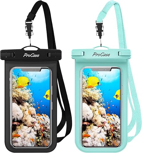 ProCase Funda universal impermeable para teléfono, bolsa seca submarina de 7 pulgadas para iPhone 13 Pro Max Mini 12 11 Pro Max Xs XR X 8 7, Galaxy