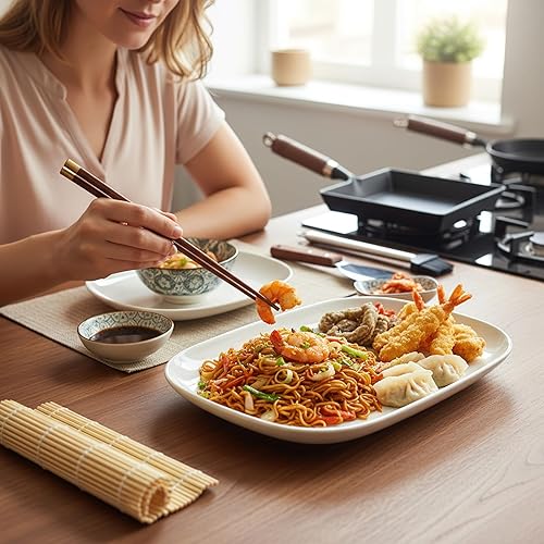 Miniatura 9 de Japanese Cast Iron Tamagoyaki Pan - Pre-Seasoned, Liquid Nitrogen Treated, Non-Rust, Ready to Use, Detachable Wood Handle, Oven Safe, for Omelets,