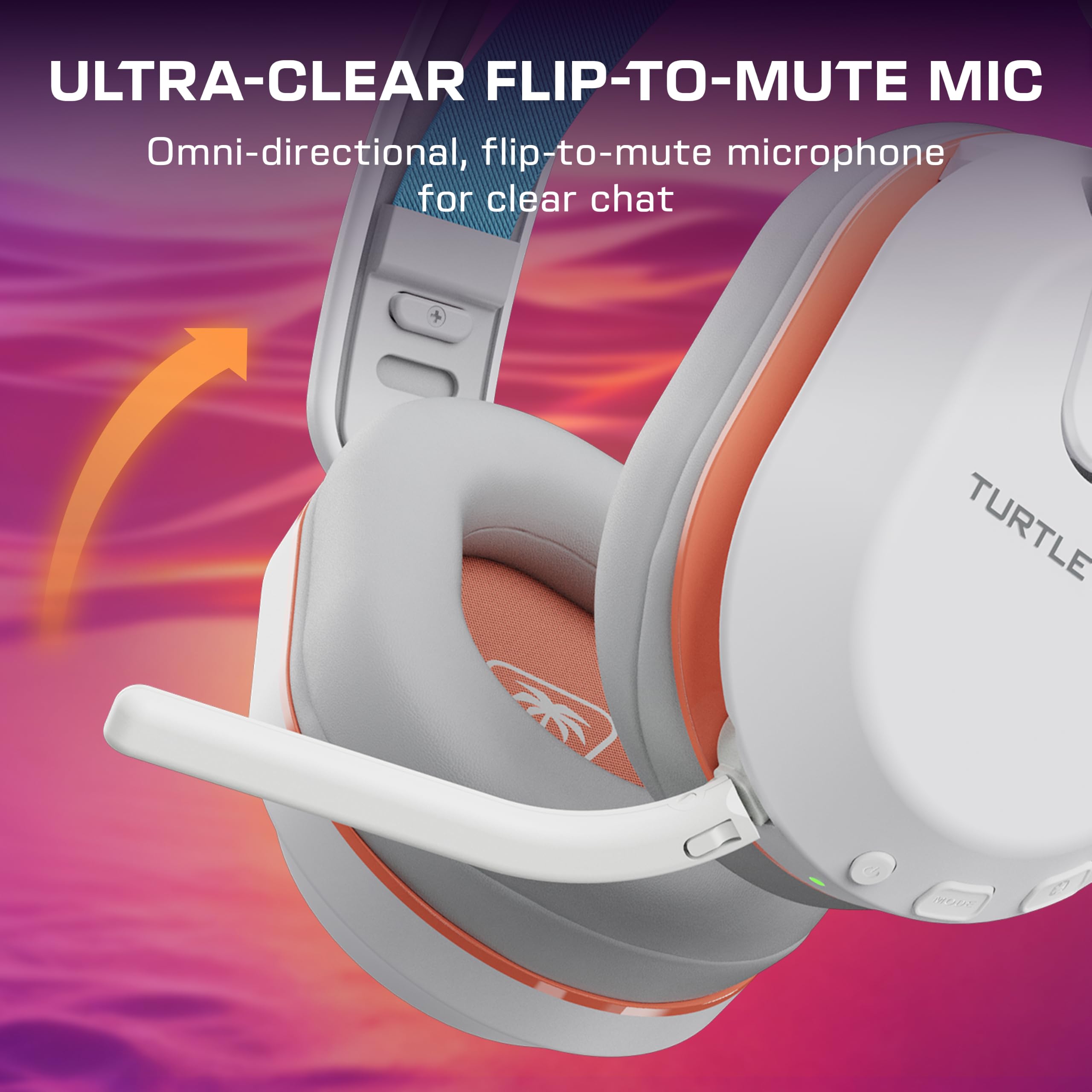 Turtle Beach Stealth 500 Kabelloses Gaming-Headset: Offiziell Lizenziert für Nintendo Switch 2 – Bluetooth Mobil, Memory-Foam-Polster, Flip-to-Mute-Mikrofon, Weiß
