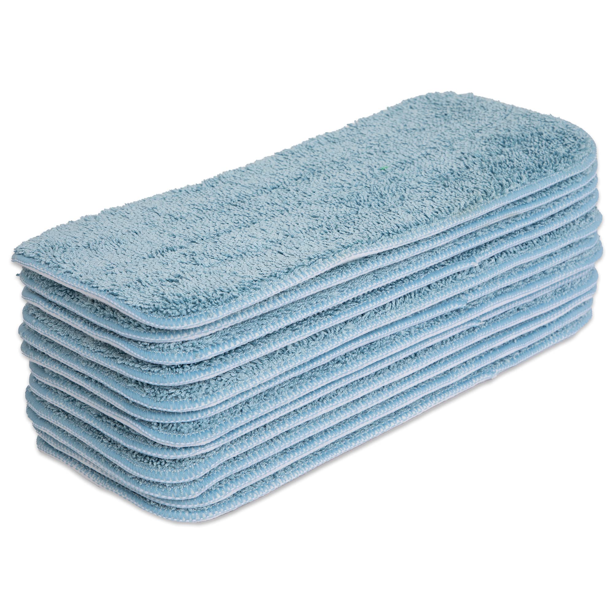Arkwright Almohadillas de repuesto para mopa (13 pulgadas, 12 unidades) para mopas secas y húmedas, almohadillas de microfibra para limpieza y limpieza del suelo, se adapta a todos los cabezales de