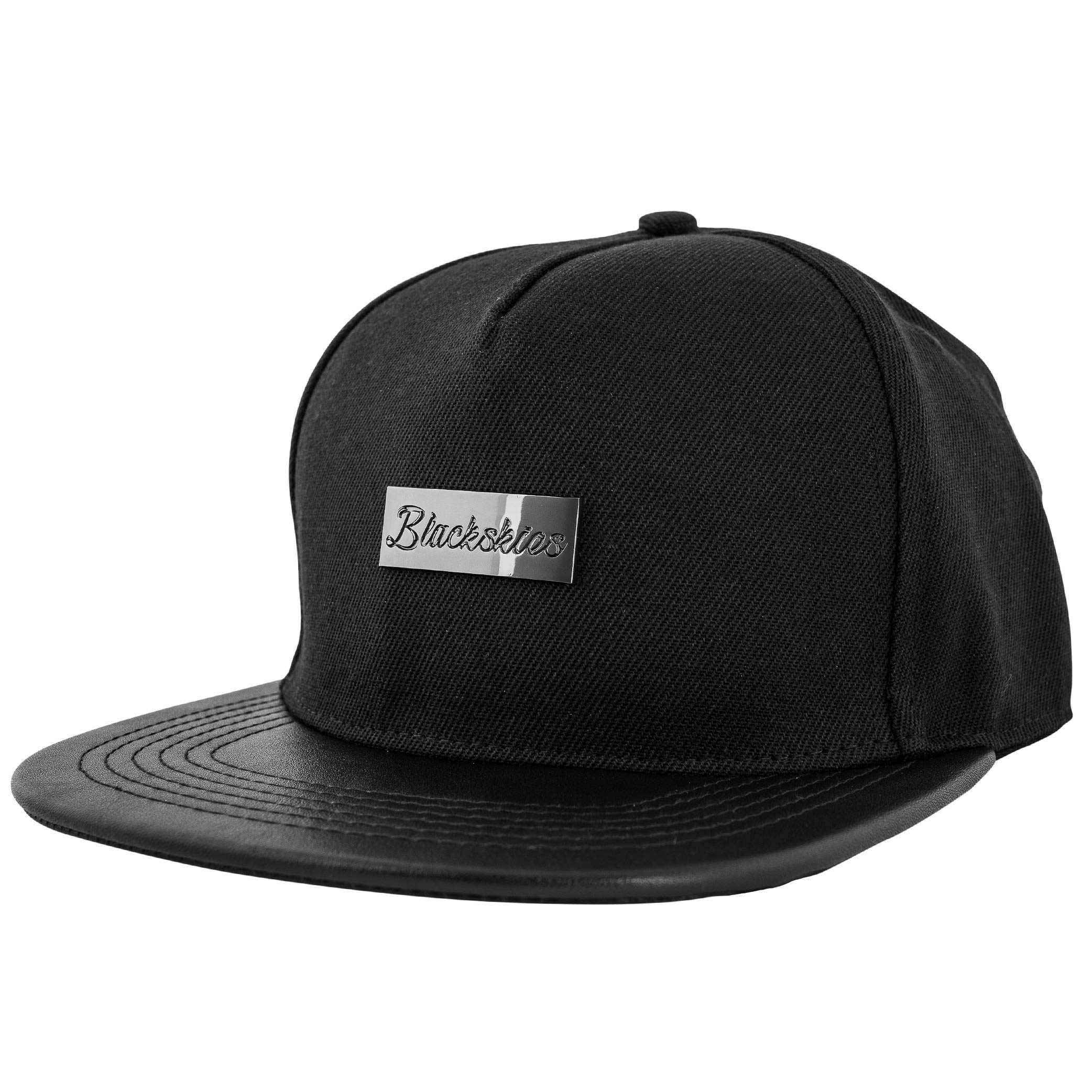 Blackskies Unisex Black Skies® Vanguard Snapback Cap | Baseball Cap Faux Leather Brim - Men Women Streetwear Outdoor Summer Casual
