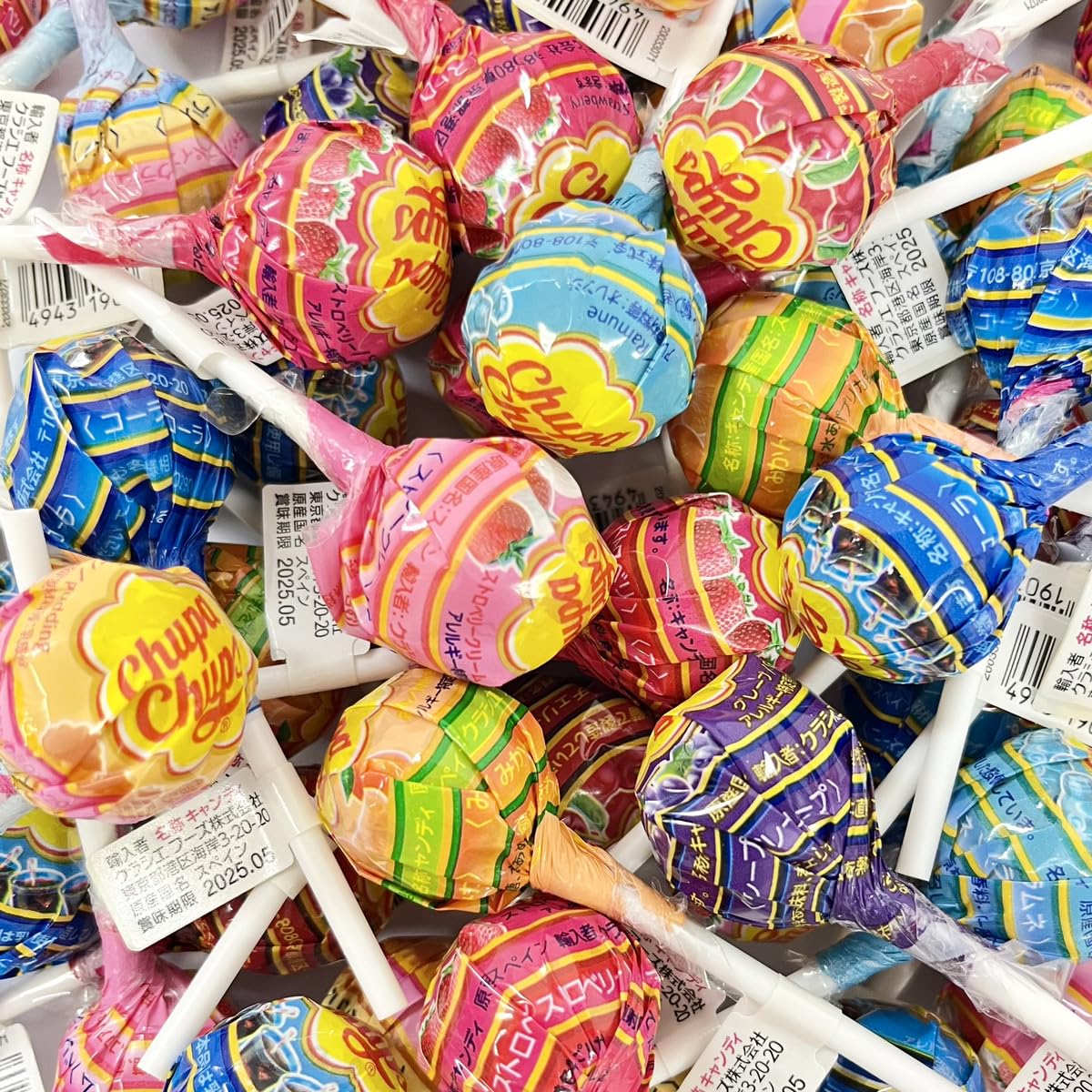 Amazon.co.jp: チュッパチャプス バラエティ アソート 7種15本セット