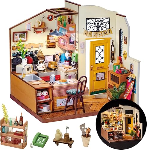 Miniatura 59 de Rolife - Kit de casa en miniatura para bricolaje, kit de fabricación de casa pequeña con muebles para adultos, decoración de Halloween, Navidad