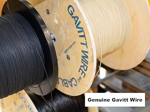 Miniatura 4 de Gavitt - Cable de tela para guitarras eléctricas, 10 pies cada una. de blanconegroamarillo, trenzado de cobre de 22 AWG, trenzado textil vintage,