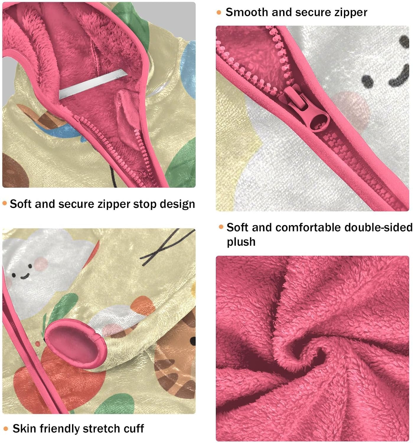GuoChe Cute Animal Sherpa Coat