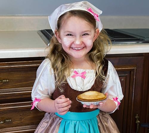 Miniatura 4 de Little Adventures Vestido de princesa para el día de Cenicienta, para niñas, XL (edad 7-9), lavable a máquina, vestido de fiesta y juego de