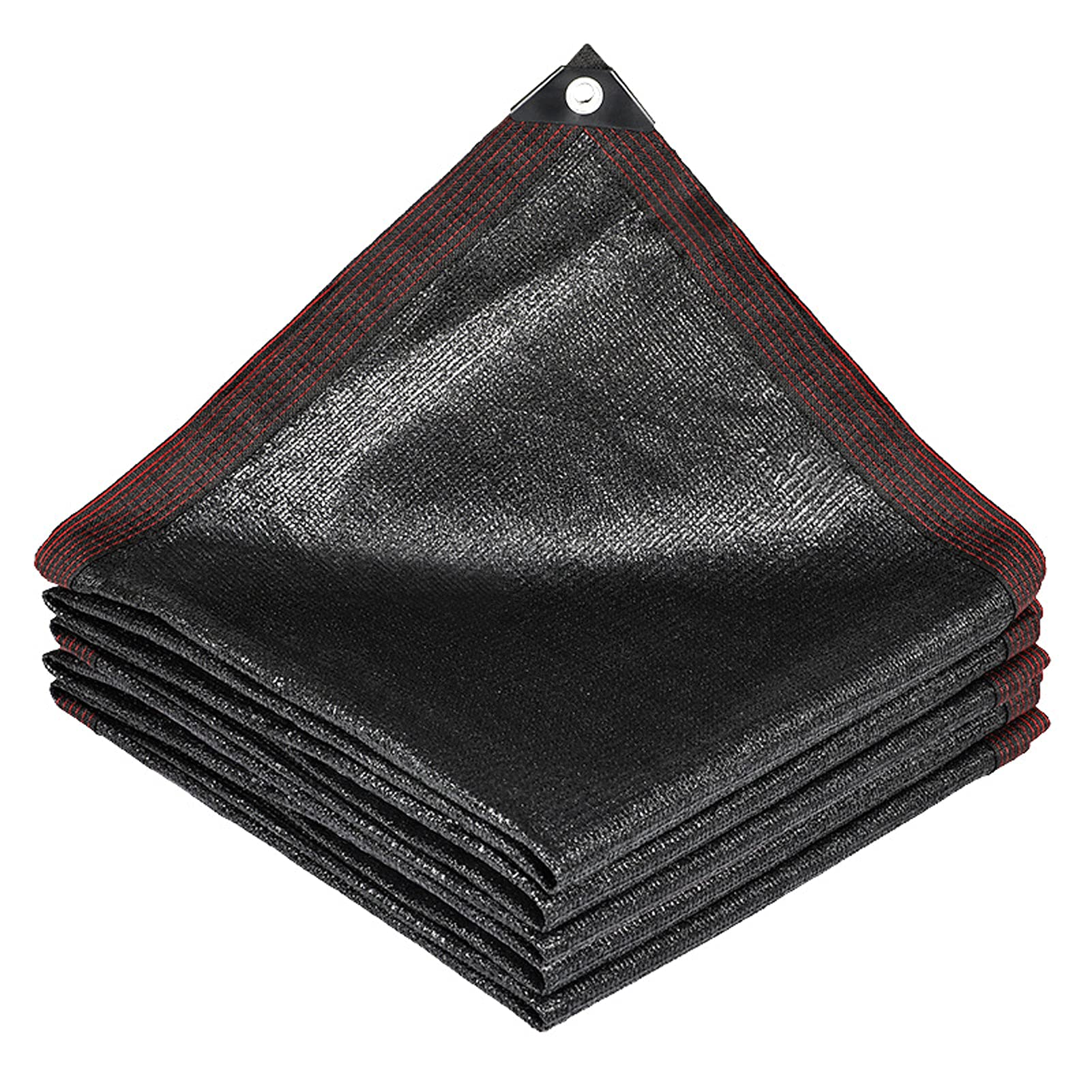 DKLE 5x12m 85% Toldo Vela de Sombra Red de Sombreado Negra Protección Solar Hoja de Lona Engrosamiento Cifrado Sombra para El Hogar Planta de Patio Aislamiento Térmico del Coche Malla Sombreador