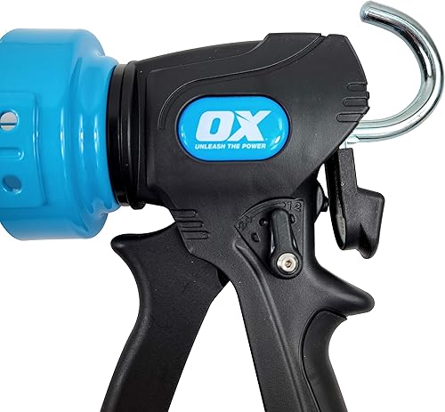 Miniatura 2 de OX TOOLS Pistola de calafateo Pro Dual Thrust de 29 onzas con relación de empuje ajustable de 241 o 121  Para cartuchos o tubos selladores y