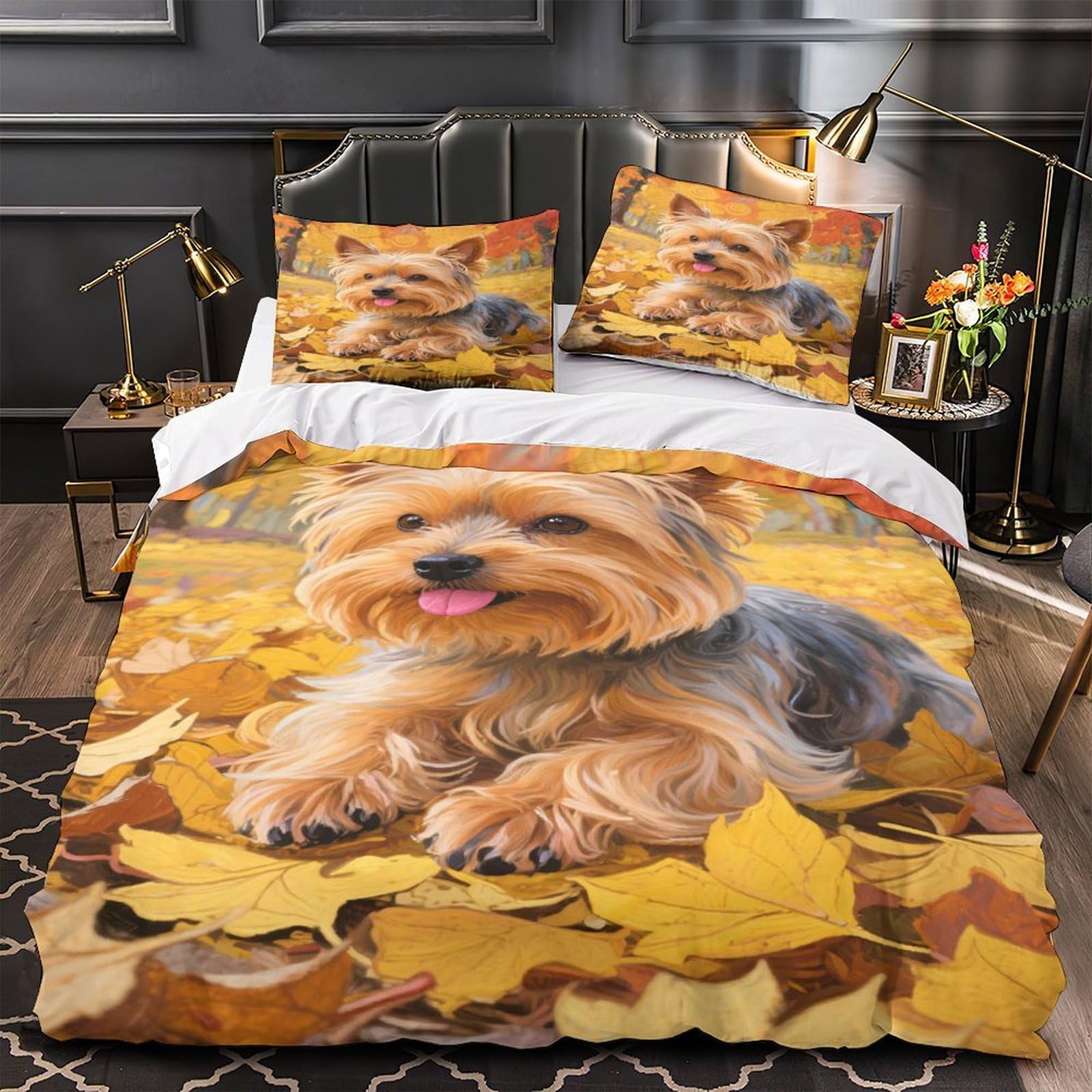 Parure de lit libellule 3D pour relooker une chambre adulte avec une housse de couette douce.