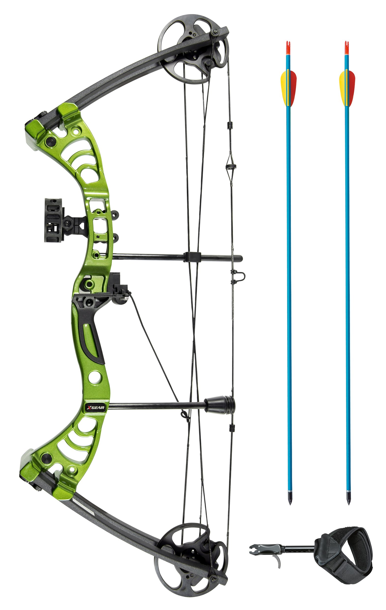 XGear Right Hand Compound Bow 30-55lbs 19"-29" Archery Hunting Equipment with Max Speed 296fps