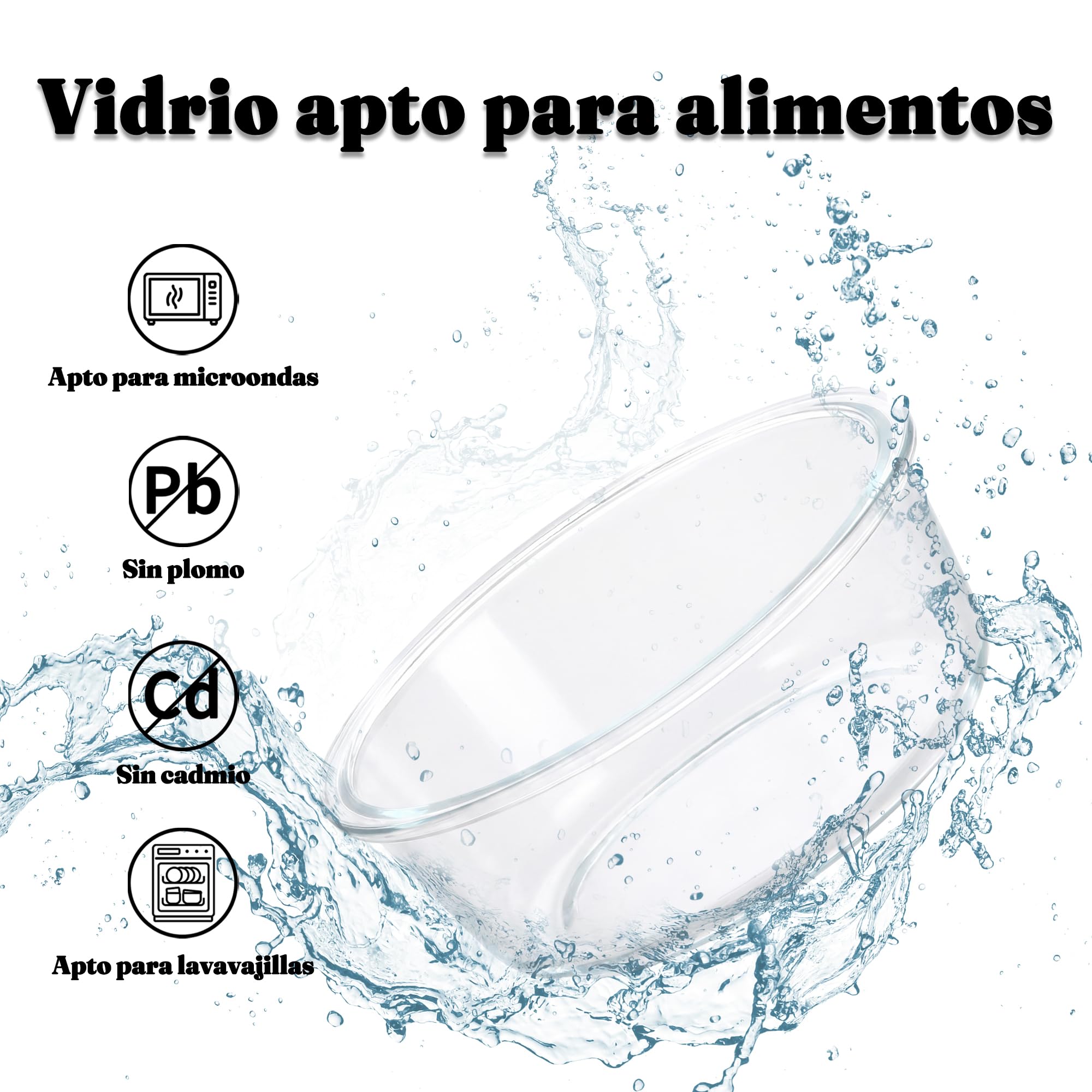 Comedero Elevado para Gato con Soporte, Cuenco de Cristal 460 ml para Agua y Comida, Apto para Perro Pequeño y Cachorro