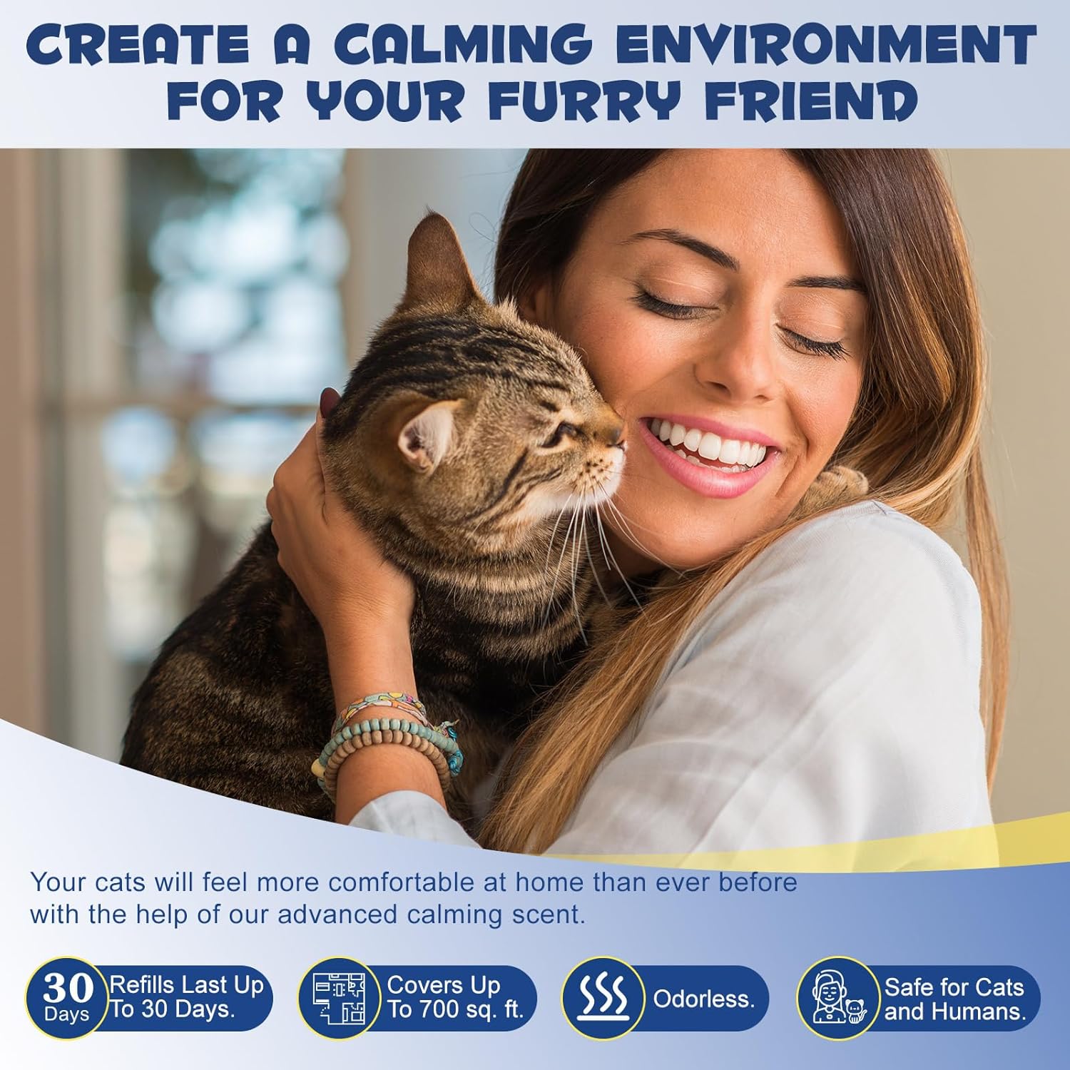 VFjVlVdG Calming Diffuser for Dogs & Cats, Pheromones Diffuser Anxiety Relief Diffuser with 30 Day Refill - Comfort, Calming and Relax Anxious Dog and Other Problematic Behaviors| 48 ml (Cats) 4 81K4BBqwgdL. AC SL1500